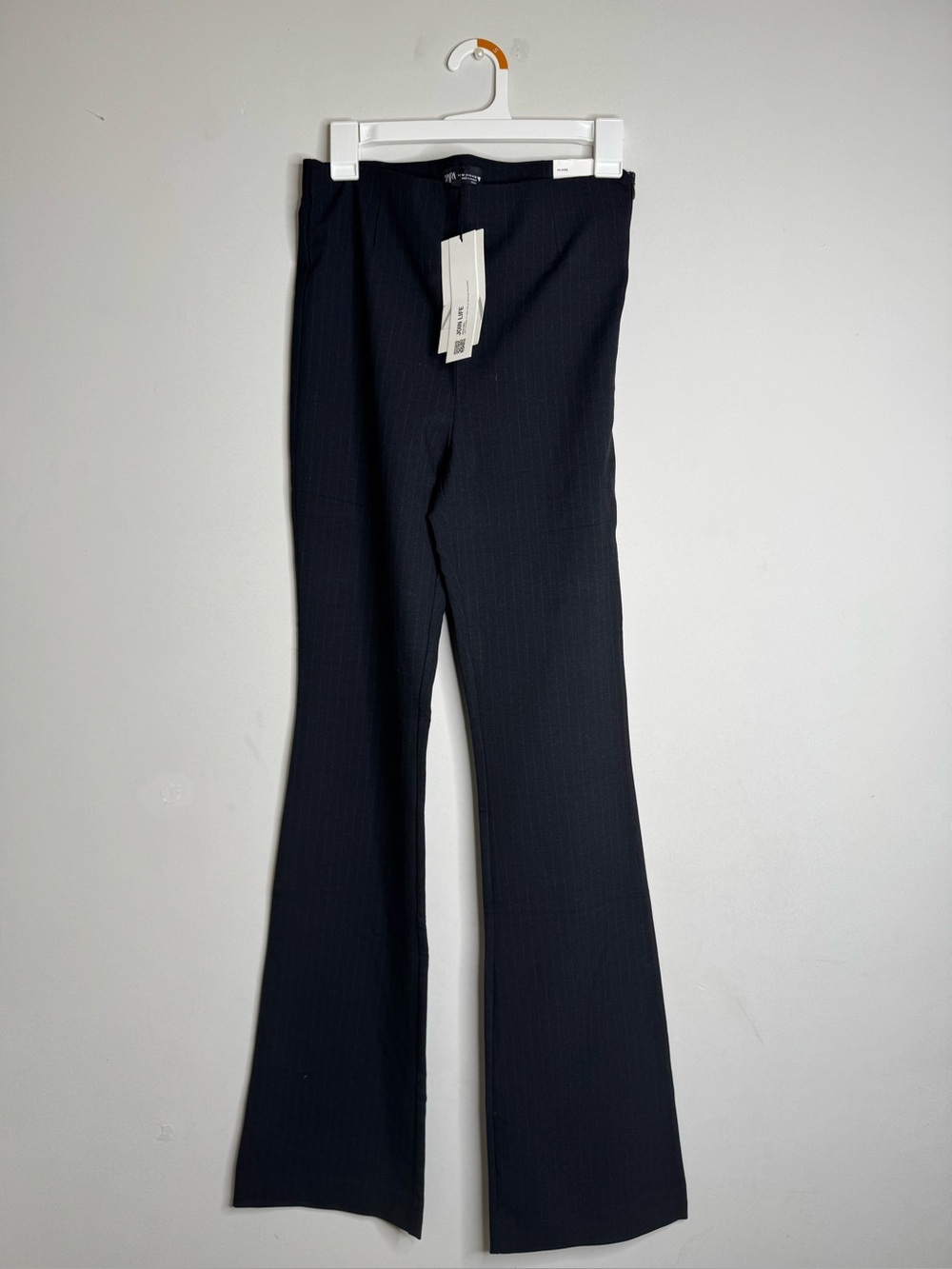 Zara Black Pinstripe Trousers